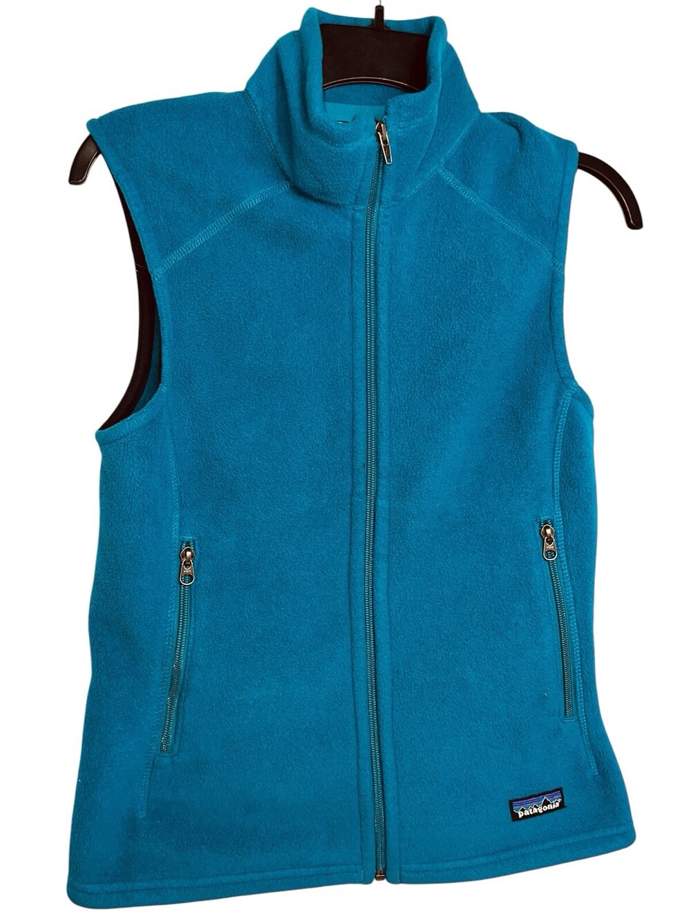 Women's Patagonia Synchilla Vest Full-zip Seaport Blue Sz Small